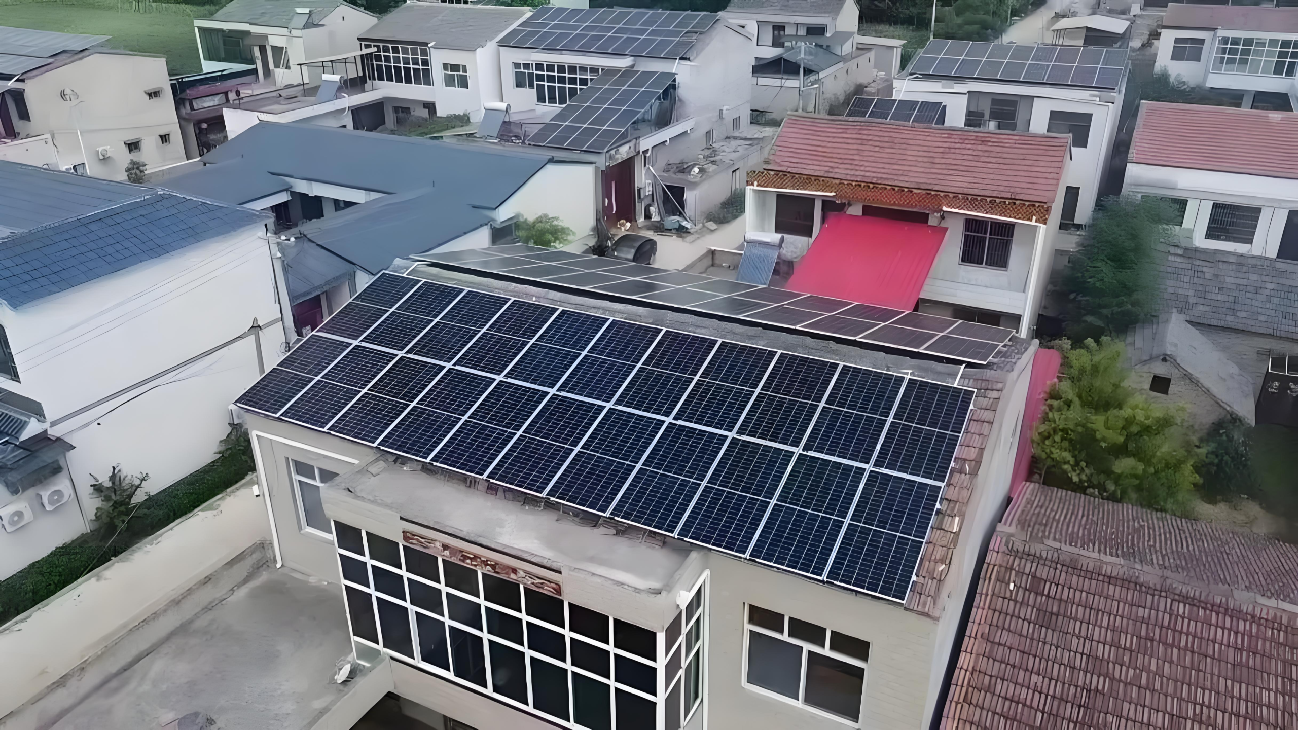 Solar panel detail view