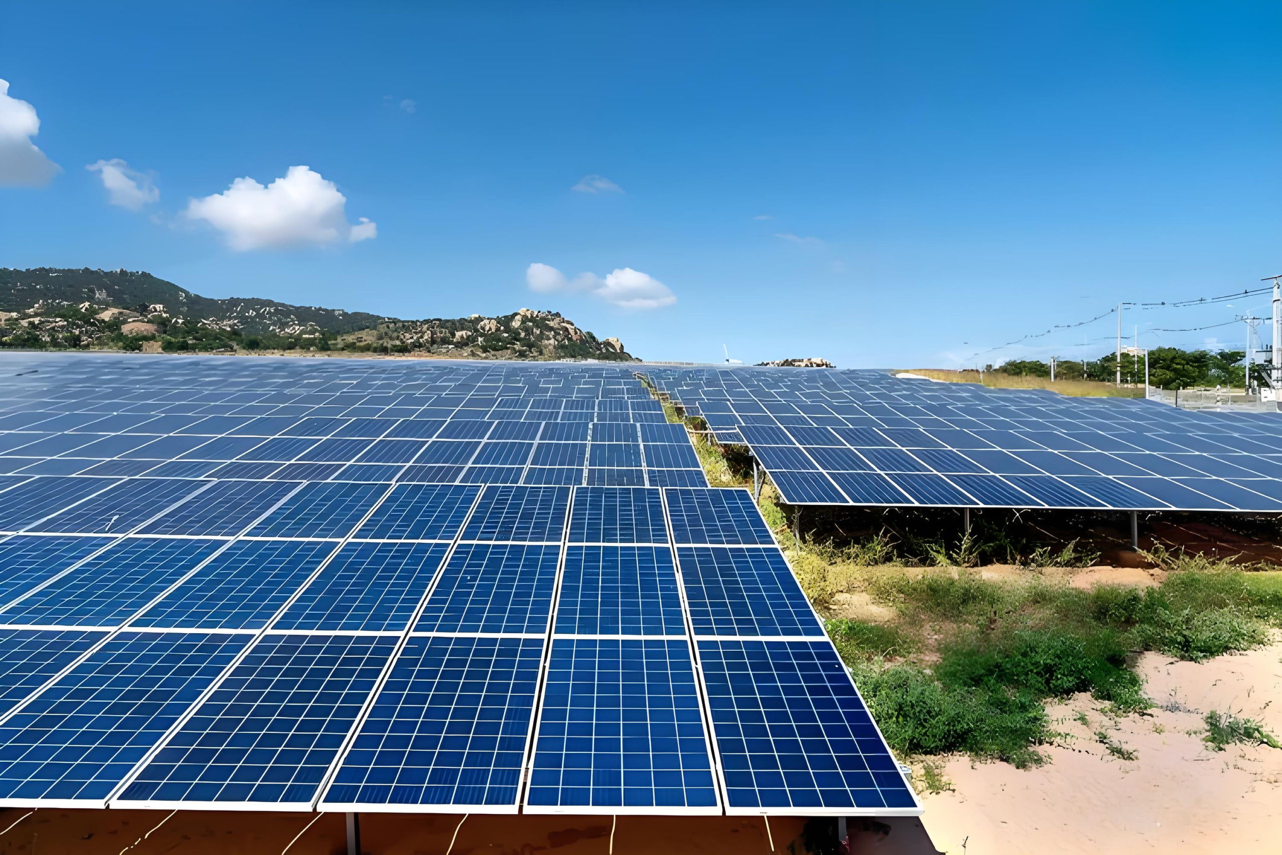 Solar panel side view