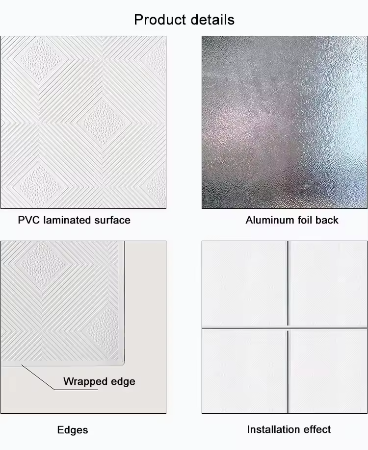 PVC Gypsum Ceiling Tile
