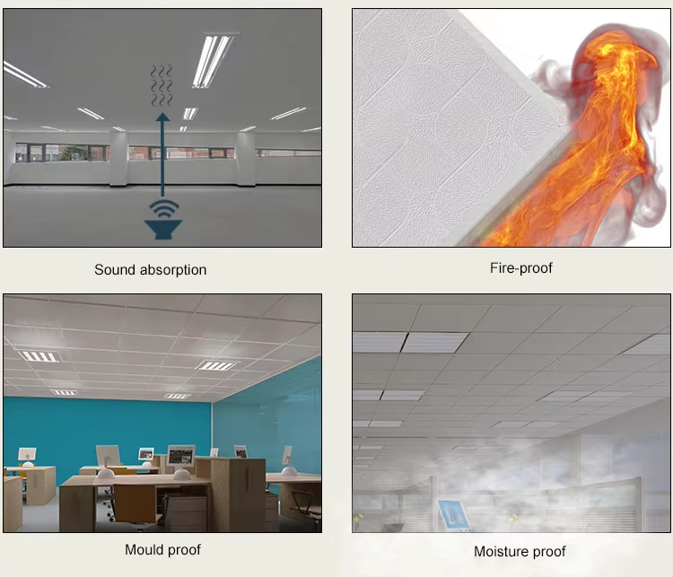 PVC Gypsum Ceiling Tile Application